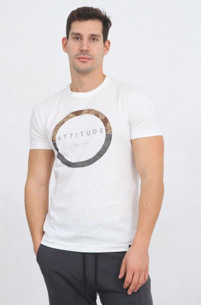 Ανδρικό T-shirt Circling White 