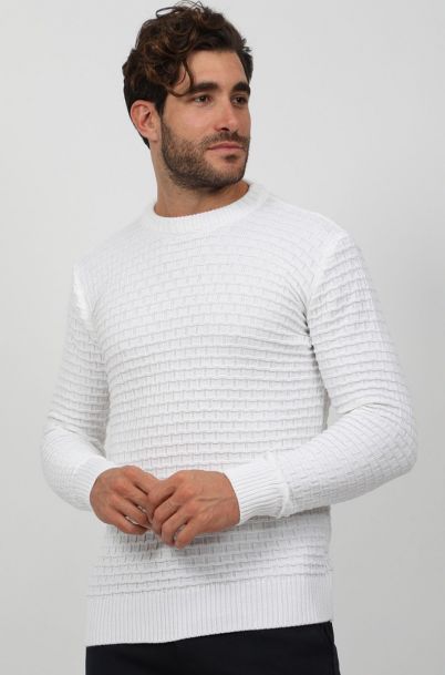 Ανδρική Πλεκτή Μπλούζα Regal White