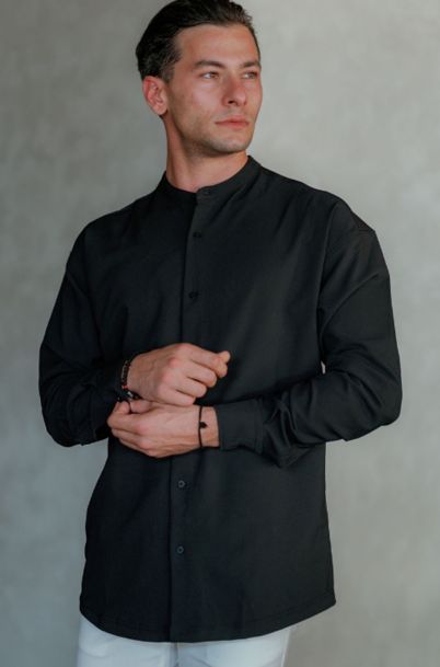 Ανδρικό Πουκάμισο Serious Black