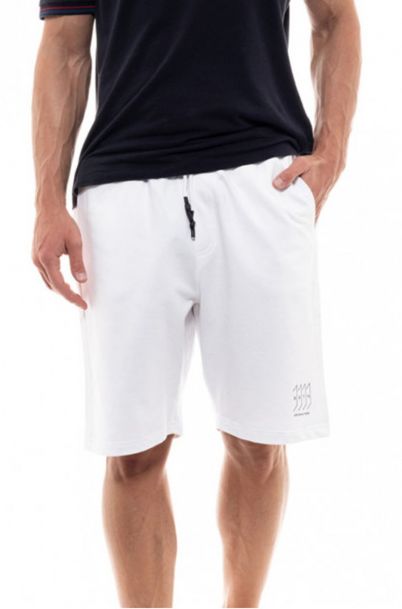 Ανδρική Βερμούδα Φούτερ Sharp White