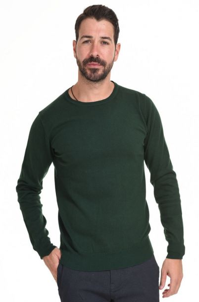 Ανδρική Πλεκτή Μπλούζα Snap Green
