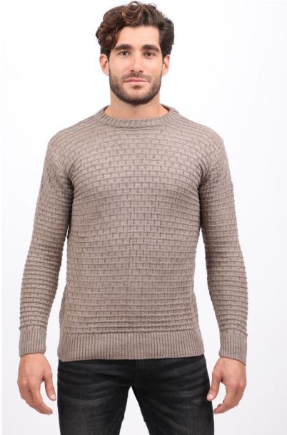 Ανδρική Πλεκτή Μπλούζα Regal Brown