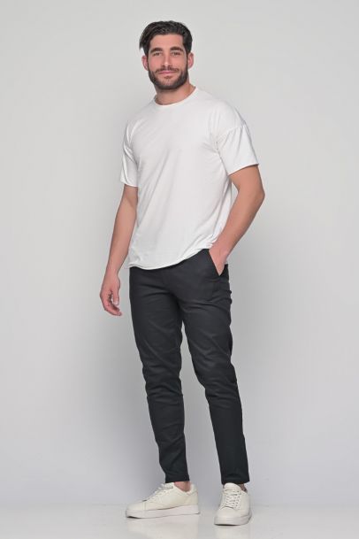 Ανδρικό Oversized T-Shirt Line White