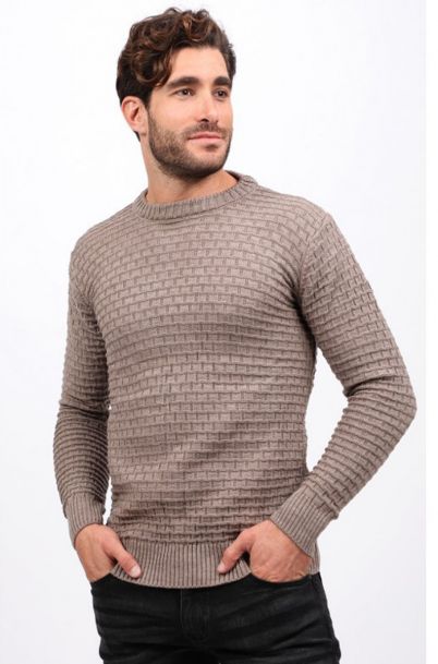 Ανδρική Πλεκτή Μπλούζα Regal Brown