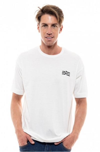 Ανδρικό Oversize T-Shirt Waft White