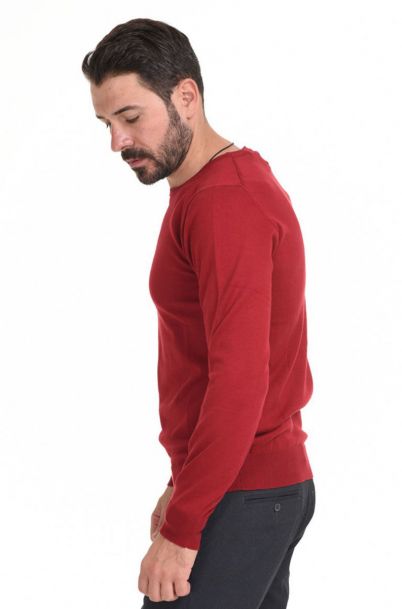 Ανδρική Πλεκτή Μπλούζα Snap Red