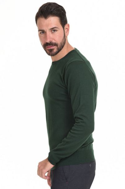 Ανδρική Πλεκτή Μπλούζα Snap Green