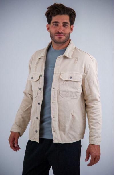 Ανδρικό Jean Μπουφάν Prop Beige