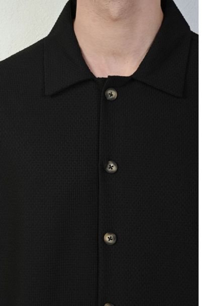 Ανδρικό Κοντομάνικο Πουκάμισο Fillet Black