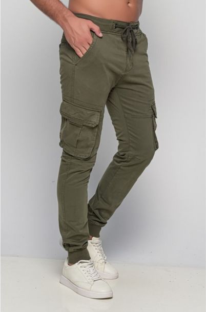 Ανδρικό Cargo Παντελόνι Union Olive Green