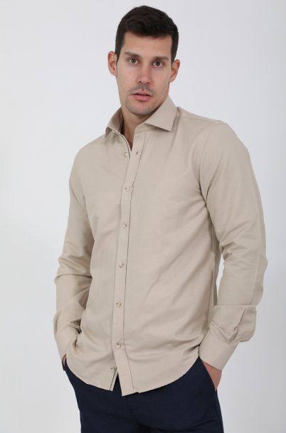 Ανδρικό Πουκάμισο Travel Beige