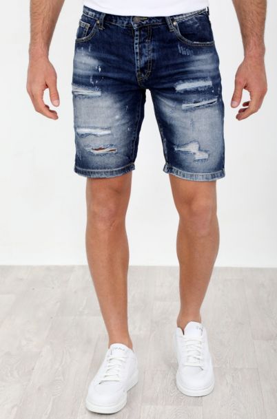 Ανδρική Jean Βερμούδα Mess Blue
