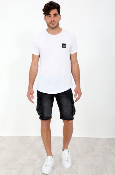 Ανδρική Jean Βερμούδα Runner Black