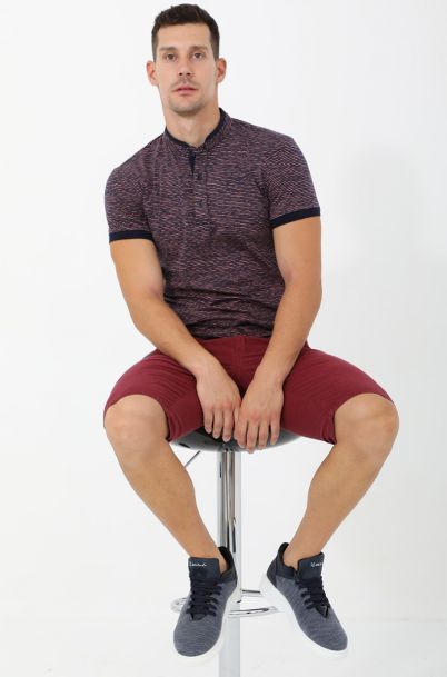 Ανδρική Βερμούδα Choice Bordo