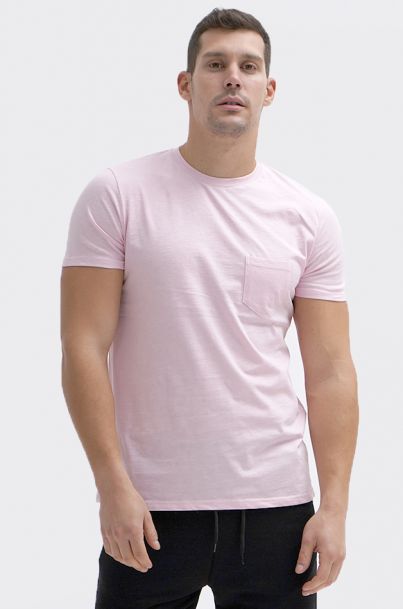 Ανδρικό T-shirt Solid Pink