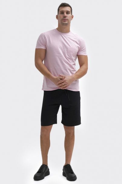 Ανδρικό T-shirt Solid Pink