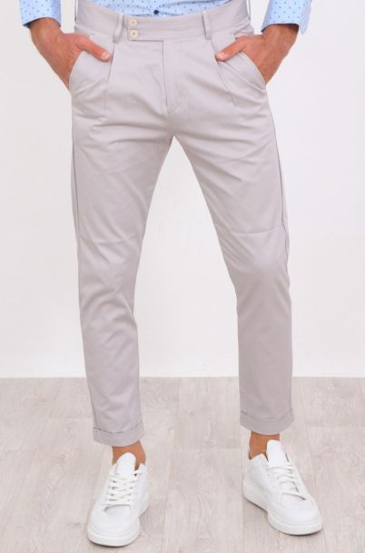 Ανδρικό Chino Παντελόνι Malt Ice Grey 