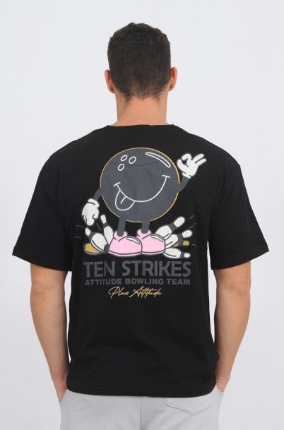 Ανδρικό T-Shirt Bowling Black