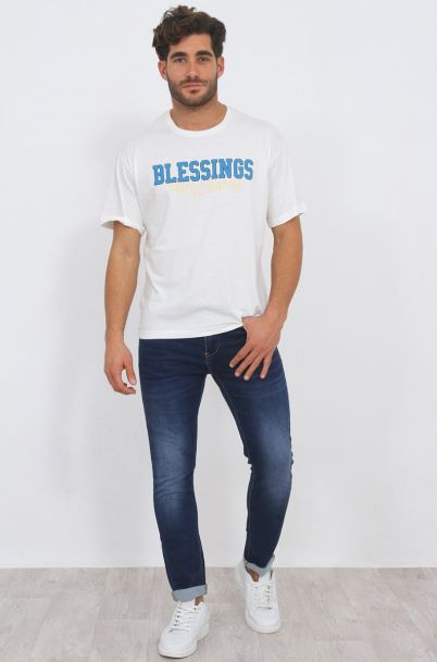 Ανδρικό T-shirt Blessing White 